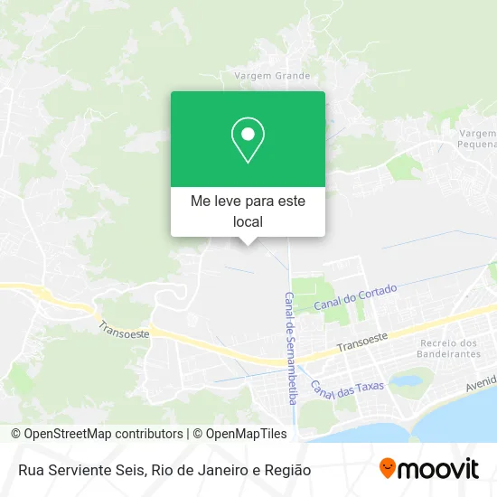 Rua Serviente Seis mapa
