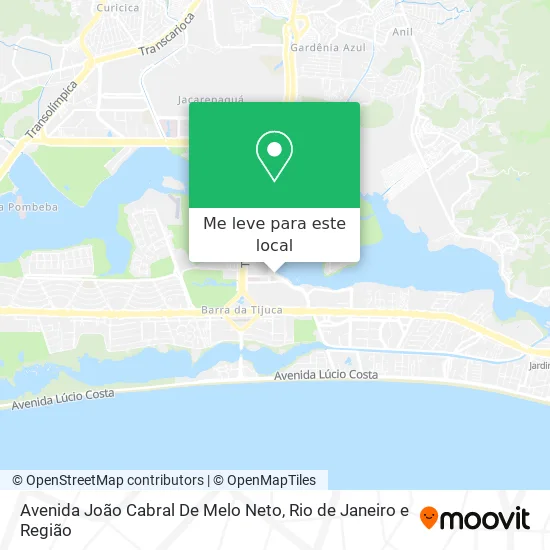 Avenida João Cabral De Melo Neto mapa