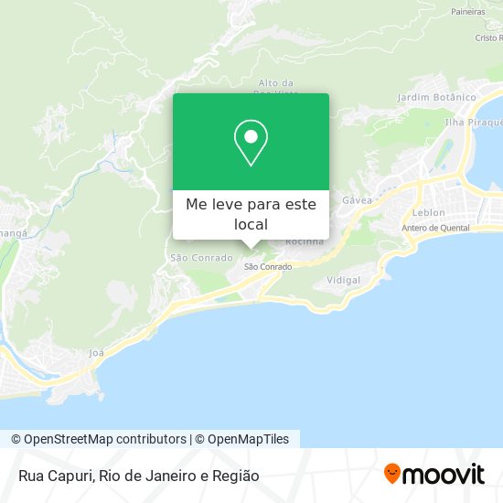 Rua Capuri mapa