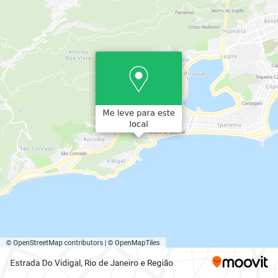 Estrada Do Vidigal mapa