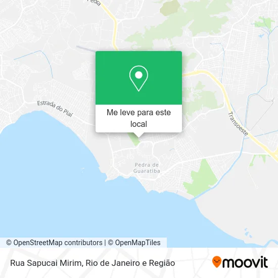 Rua Sapucai Mirim mapa