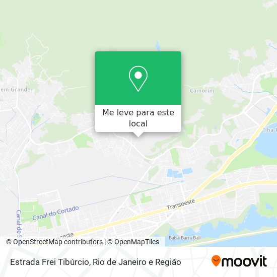 Estrada Frei Tibúrcio mapa