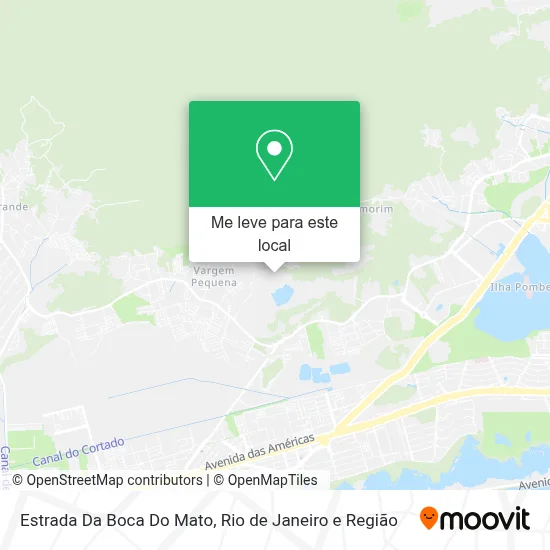 Estrada Da Boca Do Mato mapa