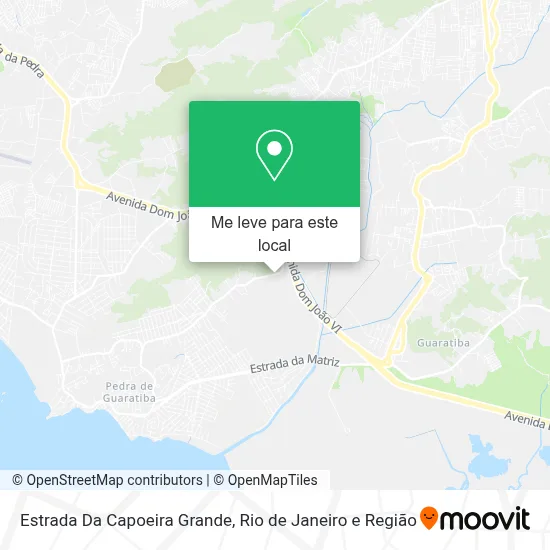 Estrada Da Capoeira Grande mapa