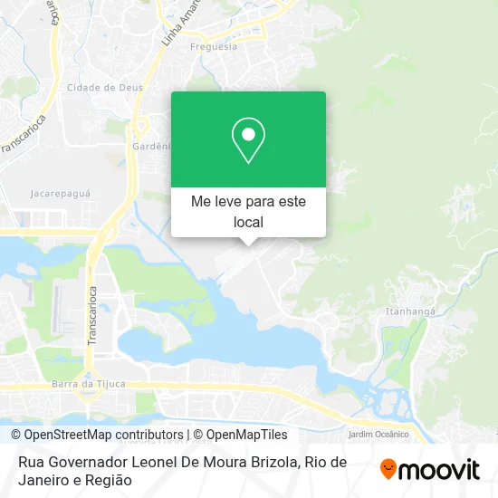 Rua Governador Leonel De Moura Brizola mapa