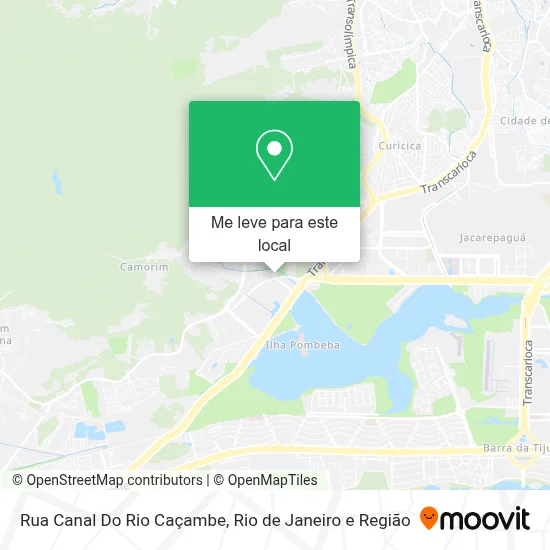 Rua Canal Do Rio Caçambe mapa