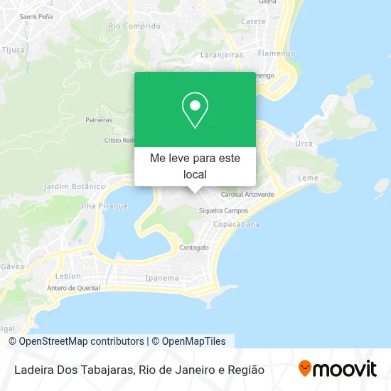 Ladeira Dos Tabajaras mapa
