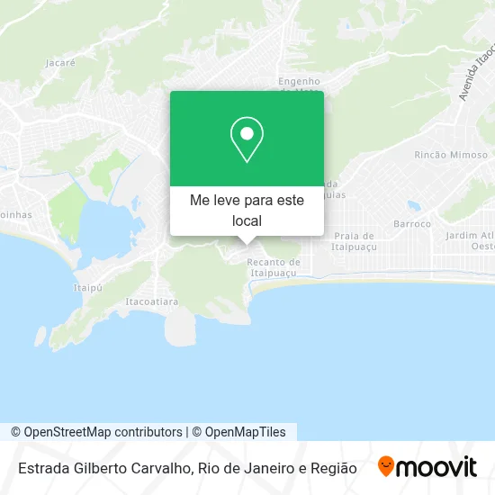 Estrada Gilberto Carvalho mapa
