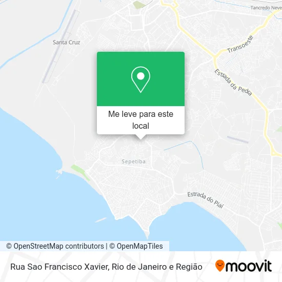 Rua Sao Francisco Xavier mapa