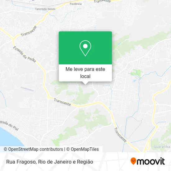Rua Fragoso mapa