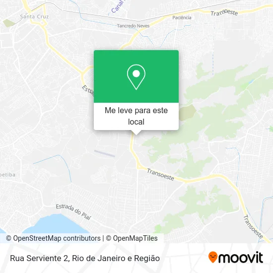 Rua Serviente 2 mapa