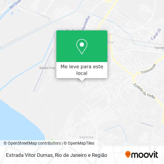 Estrada Vitor Dumas mapa