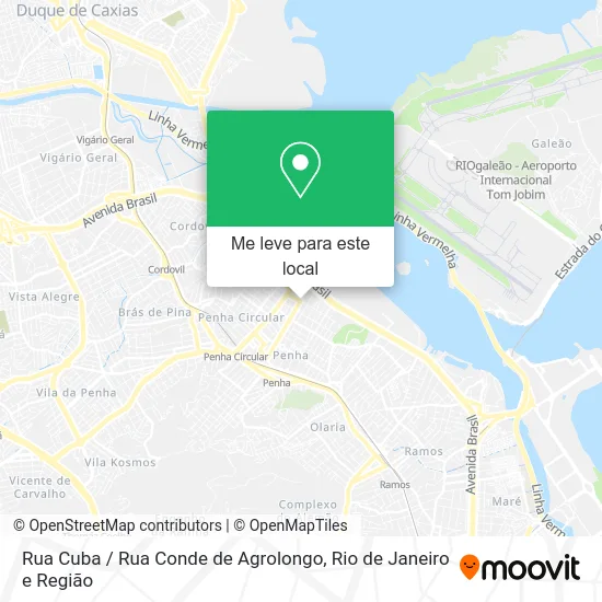 Rua Cuba / Rua Conde de Agrolongo mapa