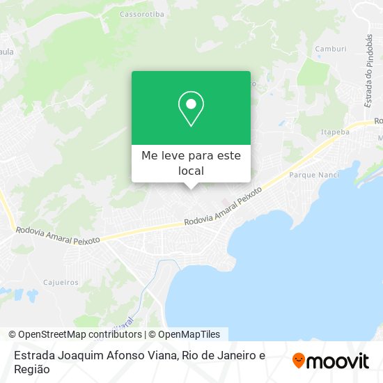 Estrada Joaquim Afonso Viana mapa
