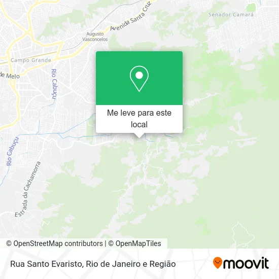 Rua Santo Evaristo mapa