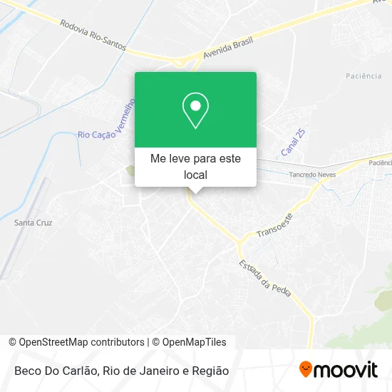 Beco Do Carlão mapa
