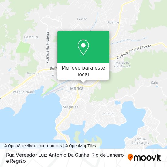 Rua Vereador Luiz Antonio Da Cunha mapa