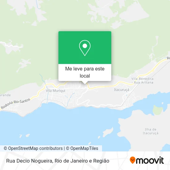 Rua Decio Nogueira mapa