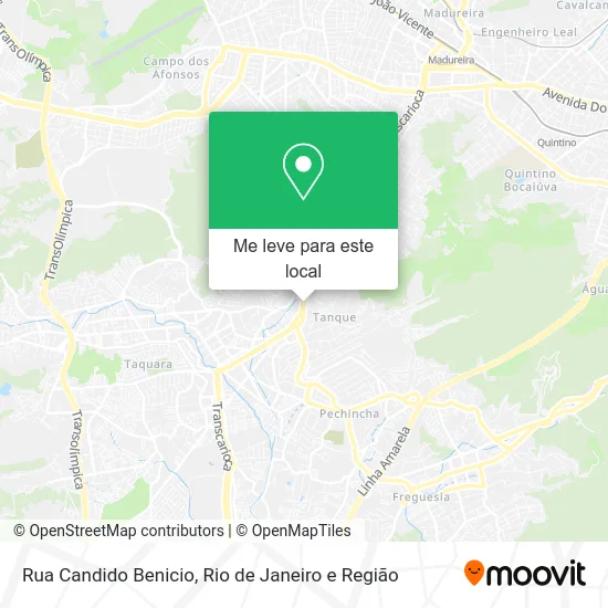 Rua Candido Benicio mapa