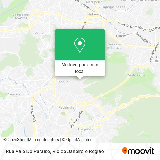 Rua Vale Do Paraiso mapa