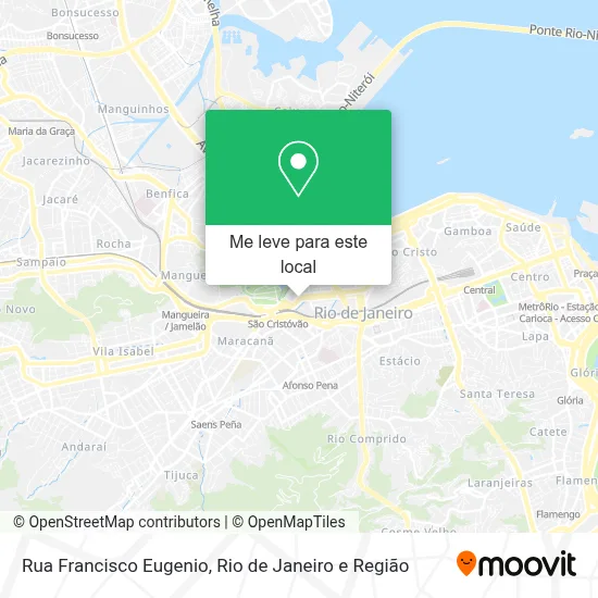 Rua Francisco Eugenio mapa