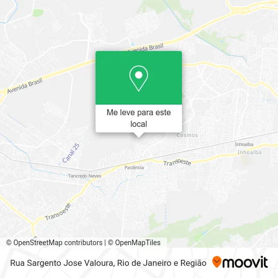 Rua Sargento Jose Valoura mapa
