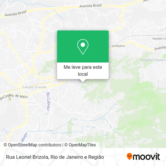 Rua Leonel Brizola mapa