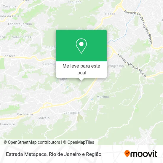 Estrada Matapaca mapa