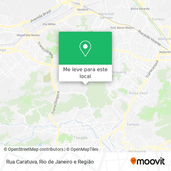 Rua Caratuva mapa