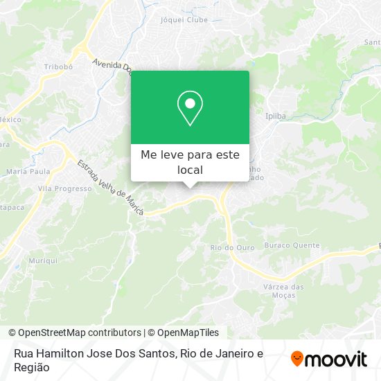 Rua Hamilton Jose Dos Santos mapa