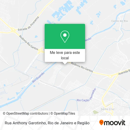 Rua Anthony Garotinho mapa