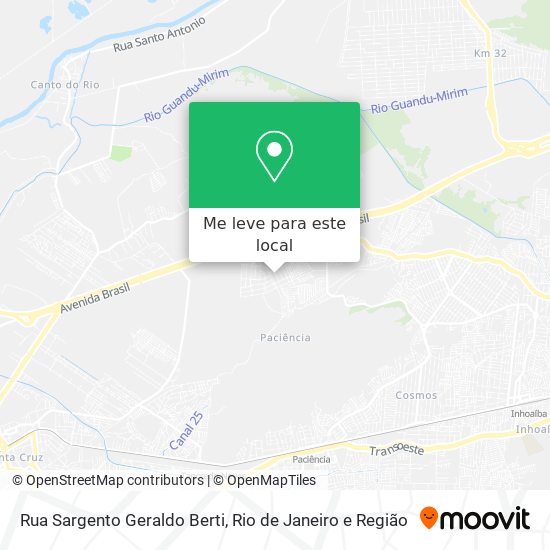 Rua Sargento Geraldo Berti mapa