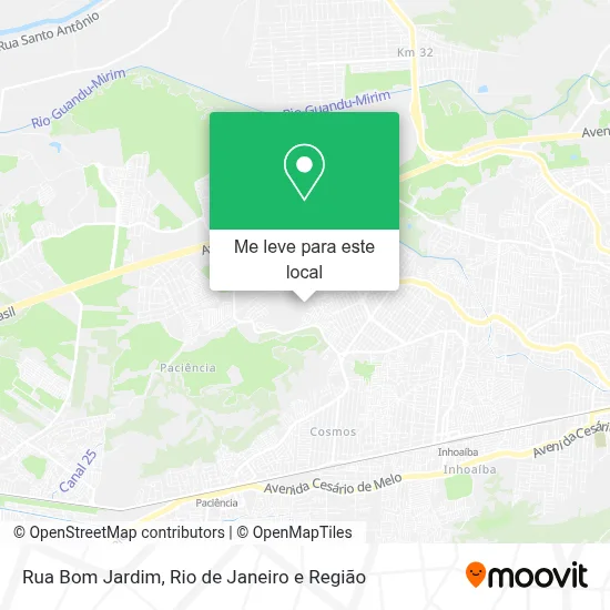 Rua Bom Jardim mapa