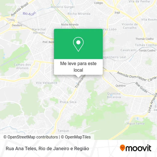 Rua Ana Teles mapa