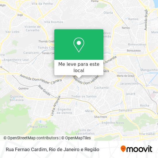 Rua Fernao Cardim mapa