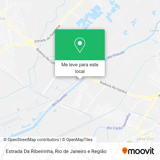 Estrada Da Ribeirinha mapa