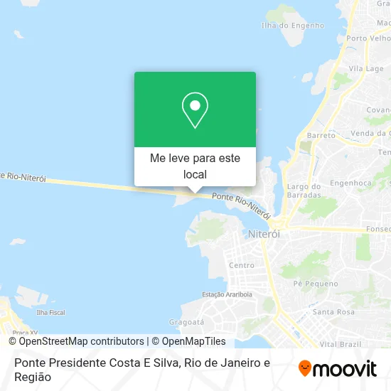 Ponte Presidente Costa E Silva mapa