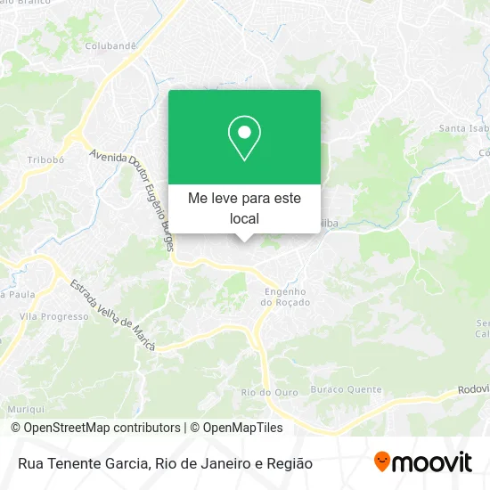Rua Tenente Garcia mapa