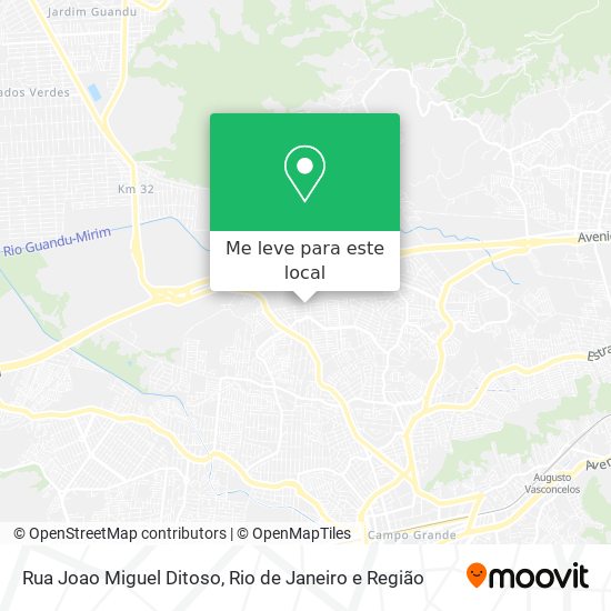 Rua Joao Miguel Ditoso mapa