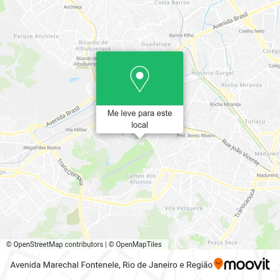 Avenida Marechal Fontenele mapa