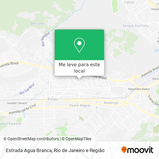 Estrada Agua Branca mapa