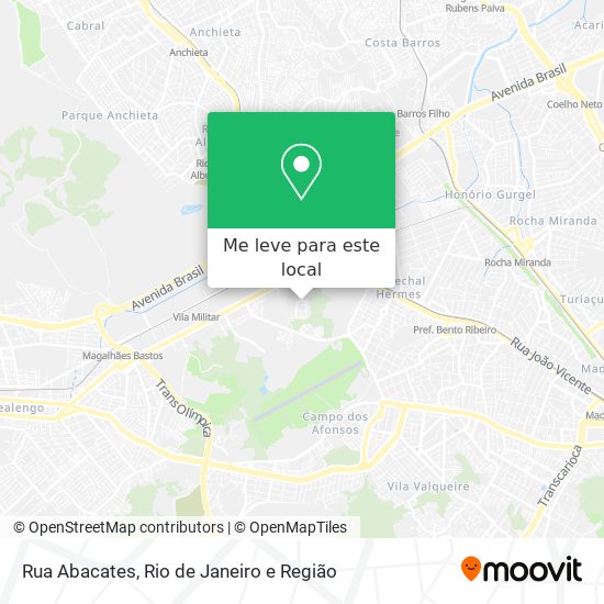Rua Abacates mapa