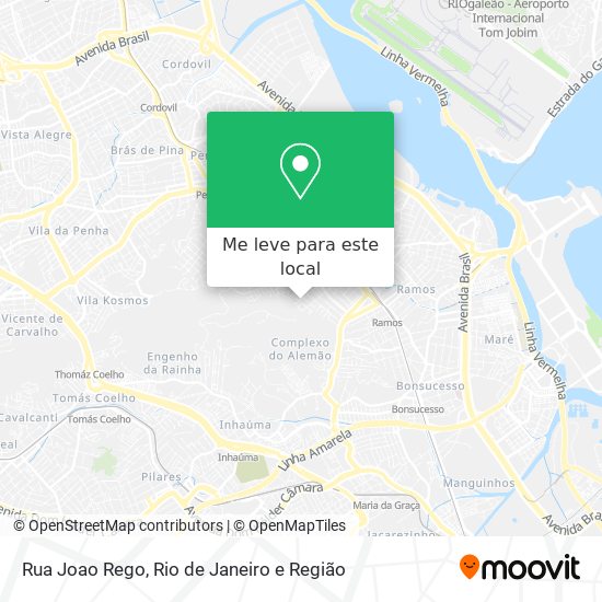 Rua Joao Rego mapa