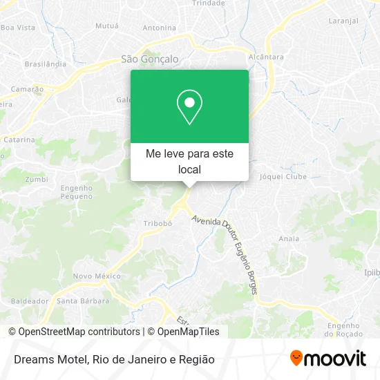 Dreams Motel mapa
