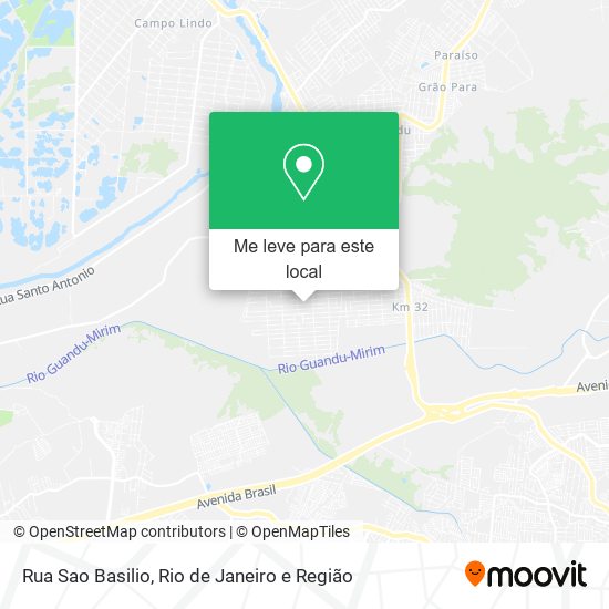 Rua Sao Basilio mapa