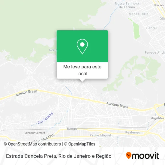 Estrada Cancela Preta mapa