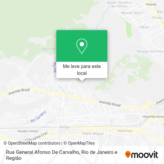 Rua General Afonso De Carvalho mapa