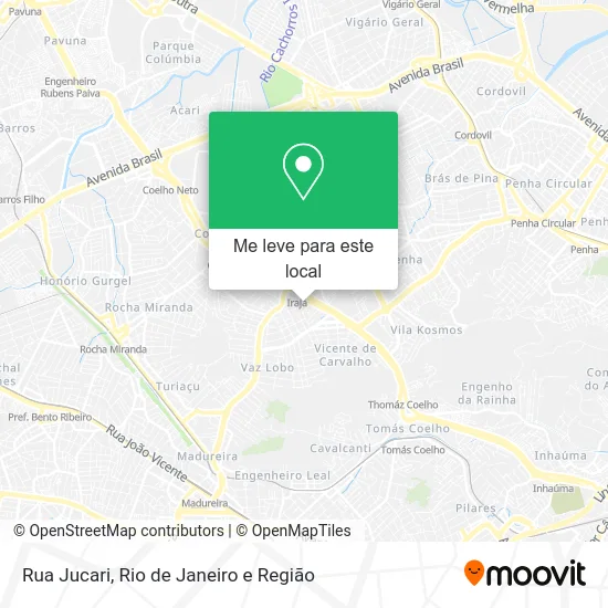 Rua Jucari mapa