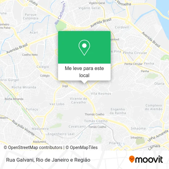 Rua Galvani mapa