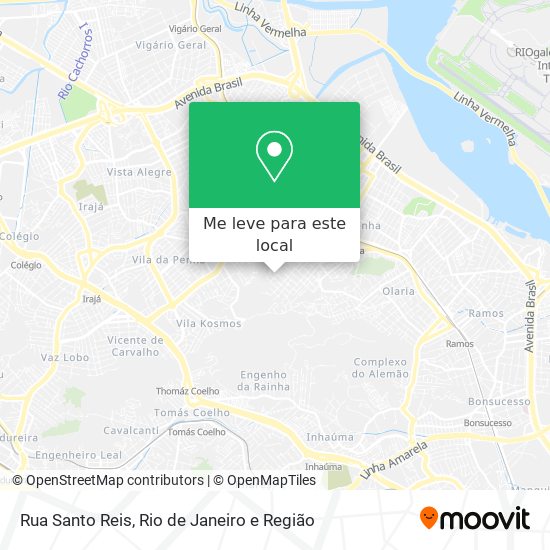 Rua Santo Reis mapa